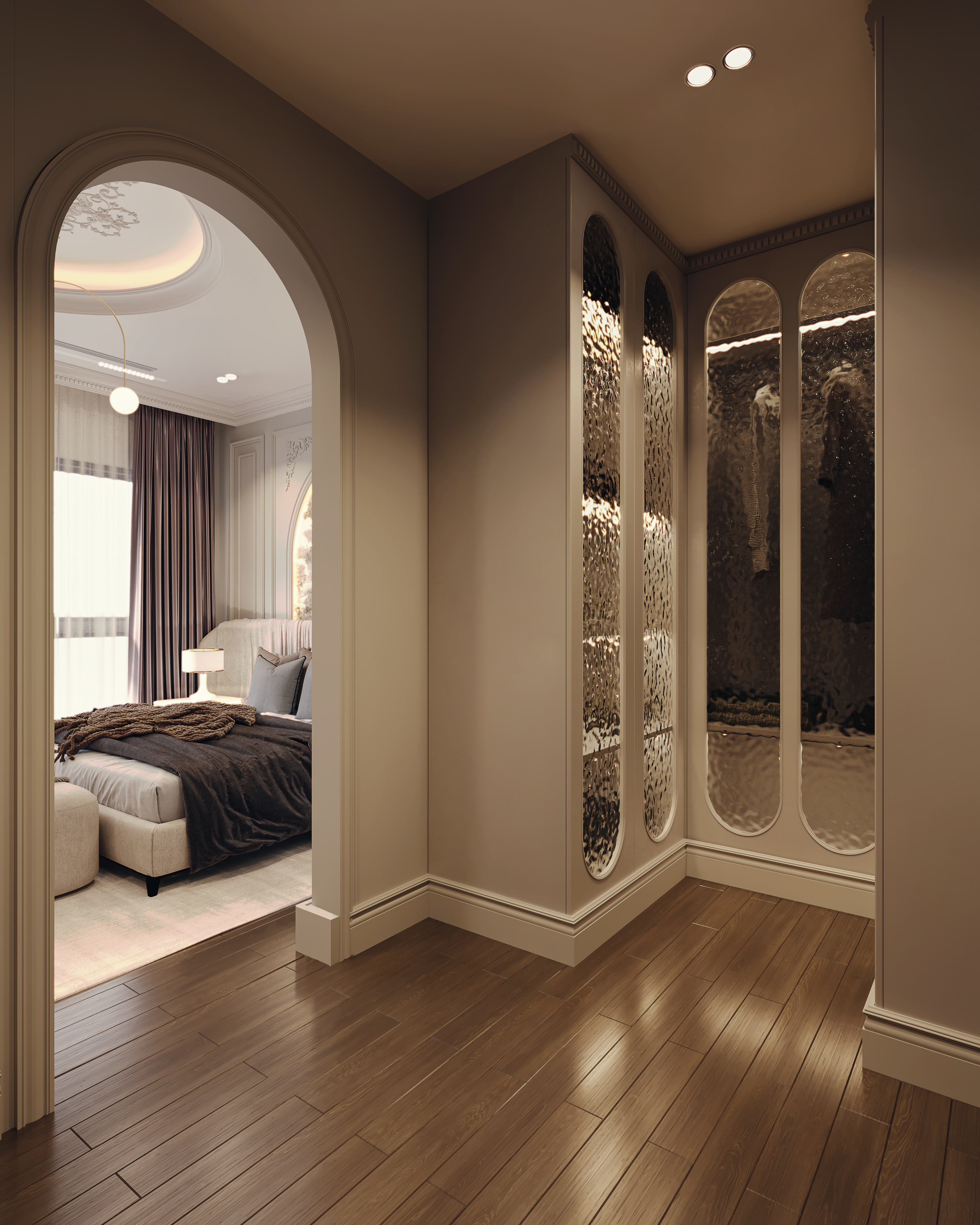主卧室设计丨埃及开罗丨Yasmin Samir-14