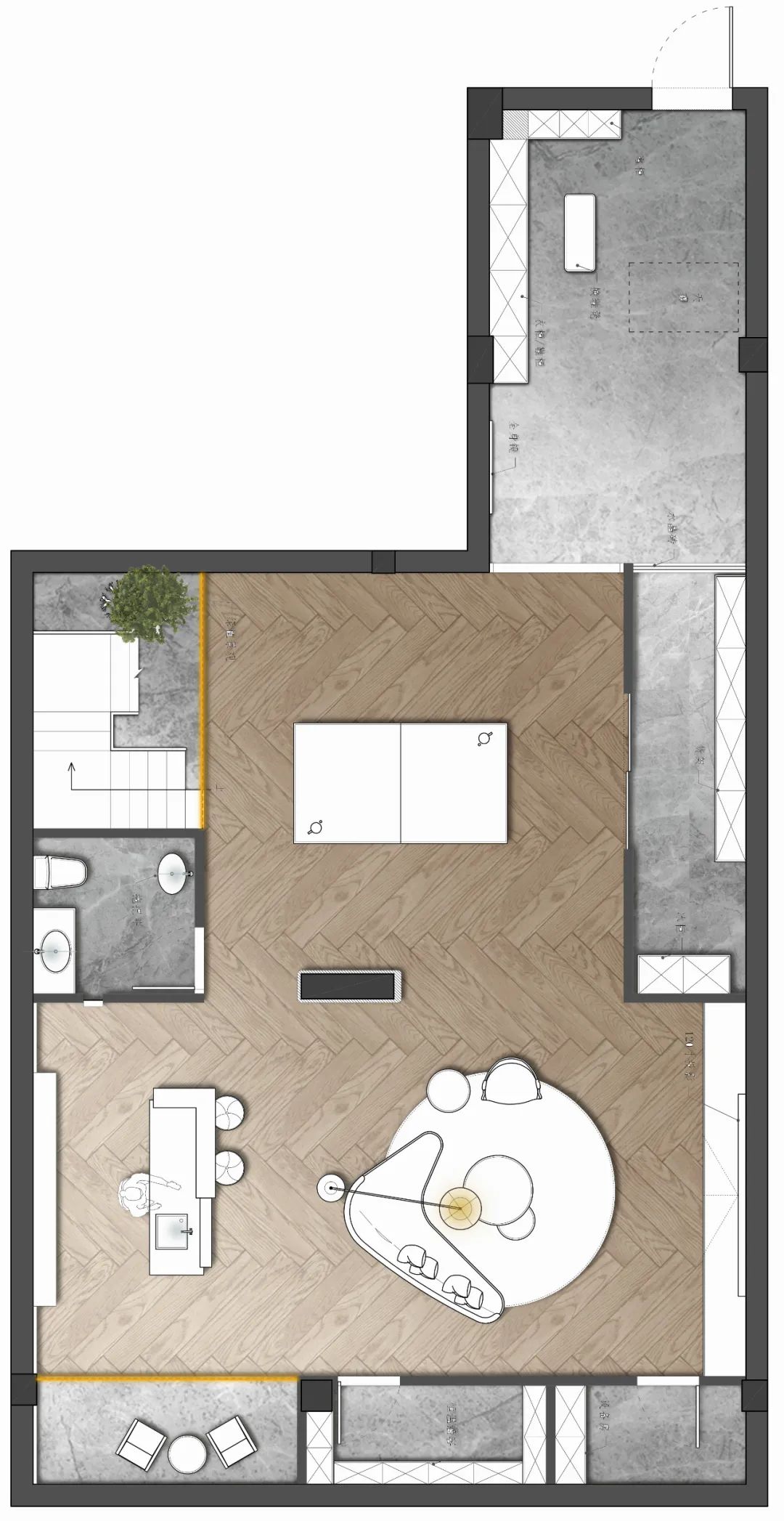 绿城御园现代轻奢别墅设计丨李海涛&詹金英-45