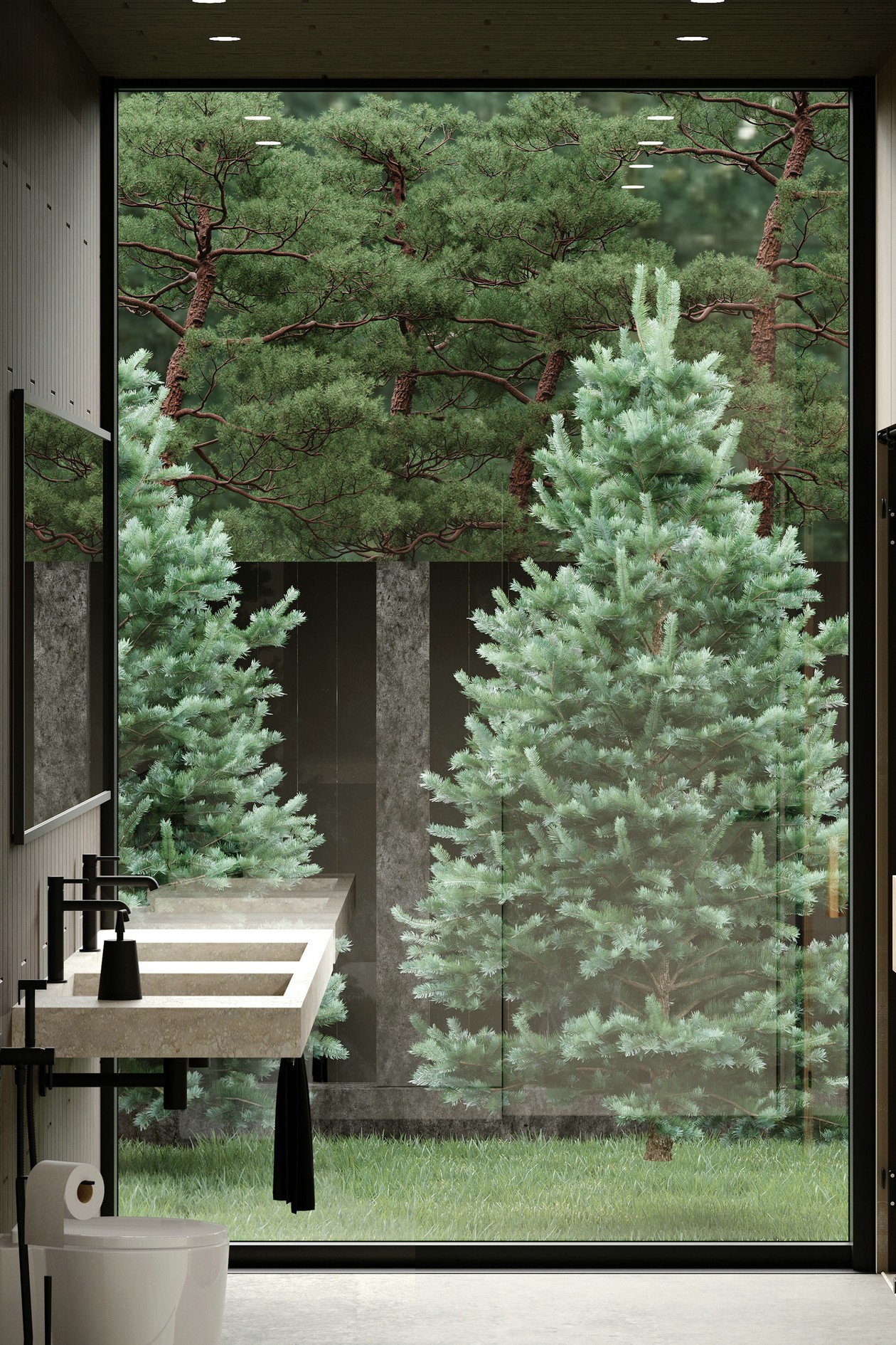 原木与灰色 打造出家居时尚美学-21