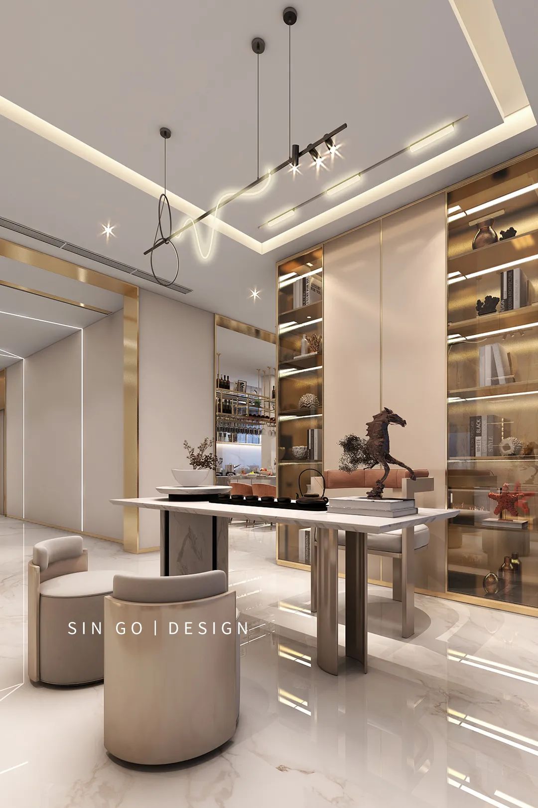 上海御湖香水湾轻奢别墅设计丨中国上海丨星杰国际设计-43