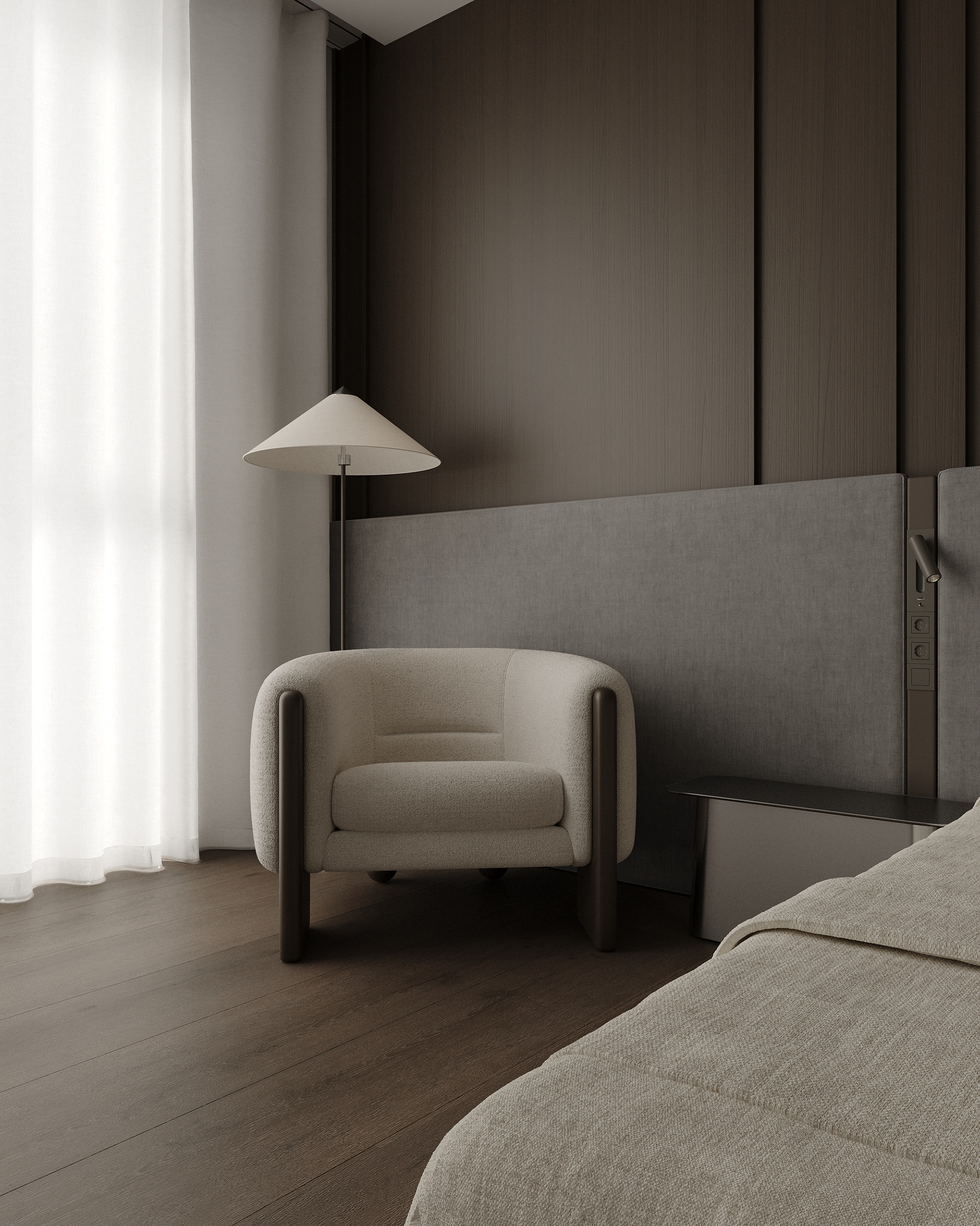 3D可视化的极简主义室内设计-3