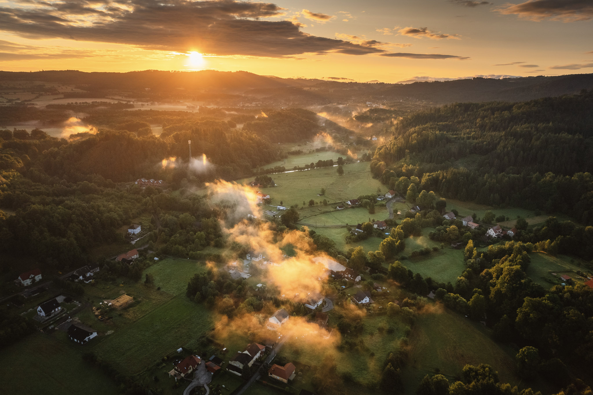 Laser show in Rudawy Janowickie-2