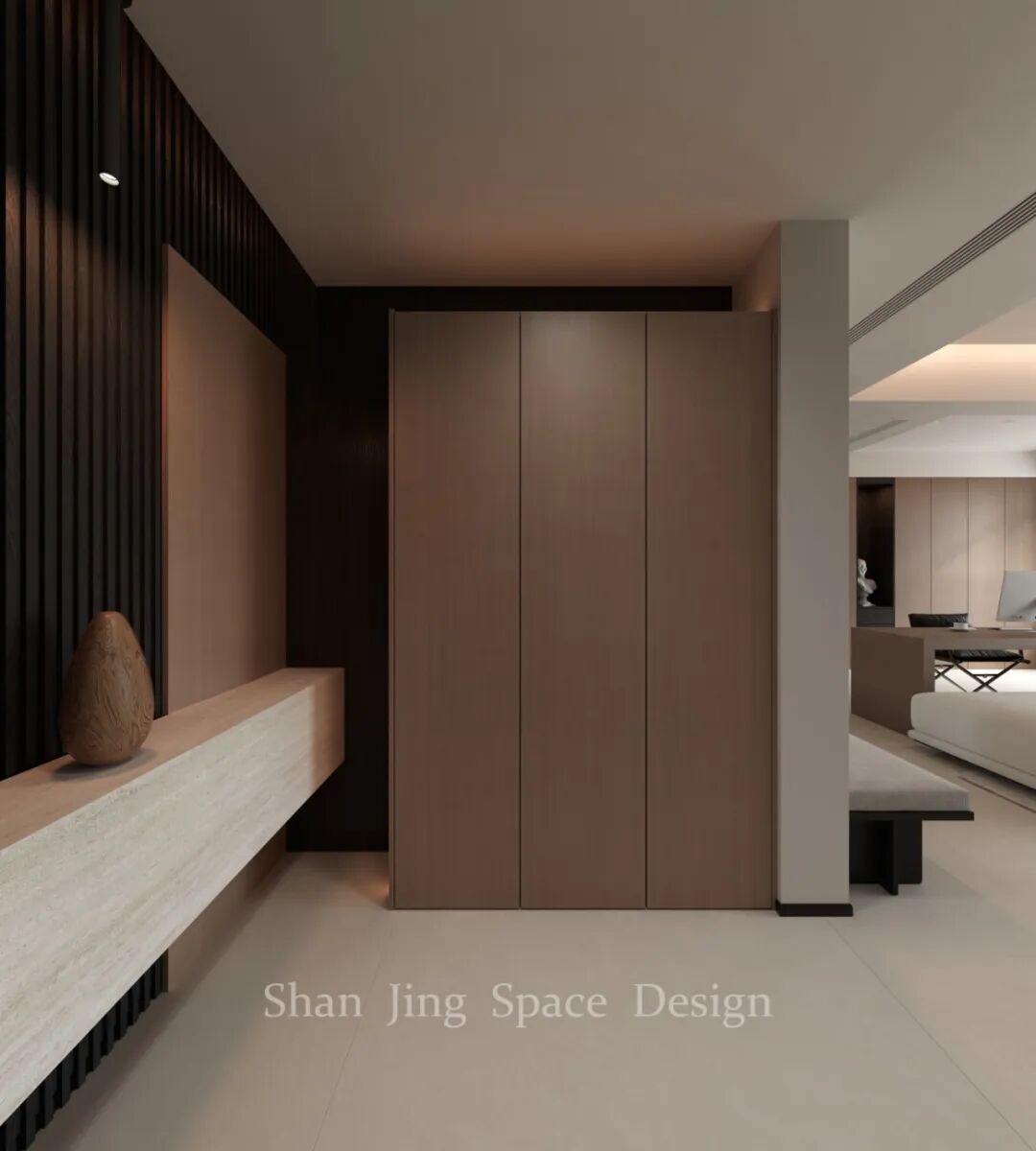 山境空间新案 |意式极简：一个关于光、空间与质感的家-13