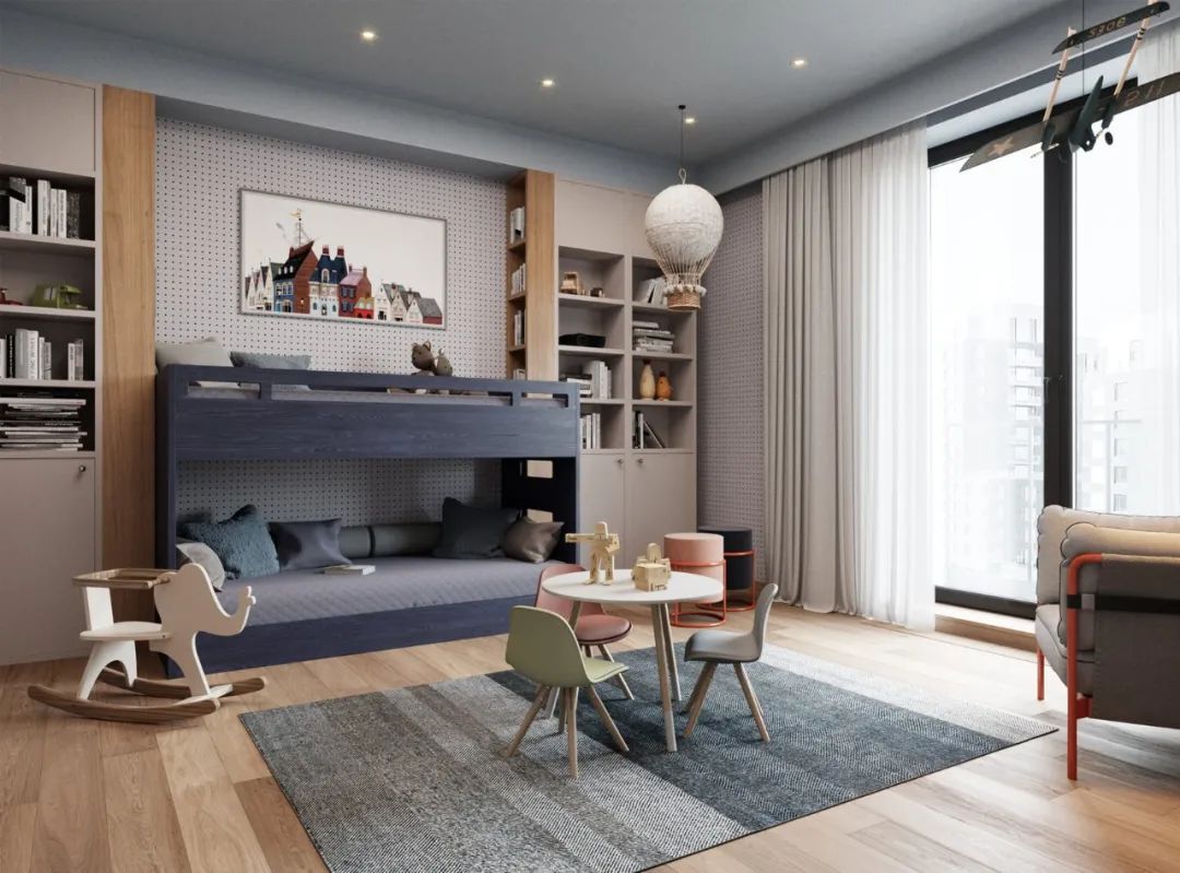 莫斯科 106㎡现代简约家居，融入苏联构成主义风格-138