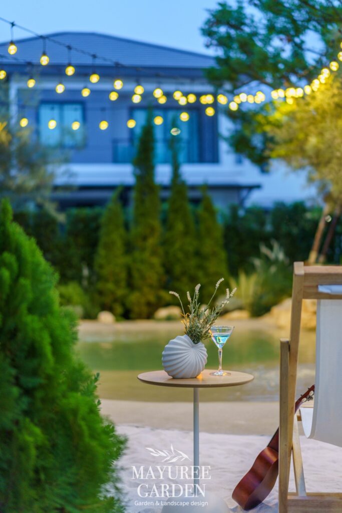 营造海滩氛围的家庭花园设计丨Mayuree Garden-36