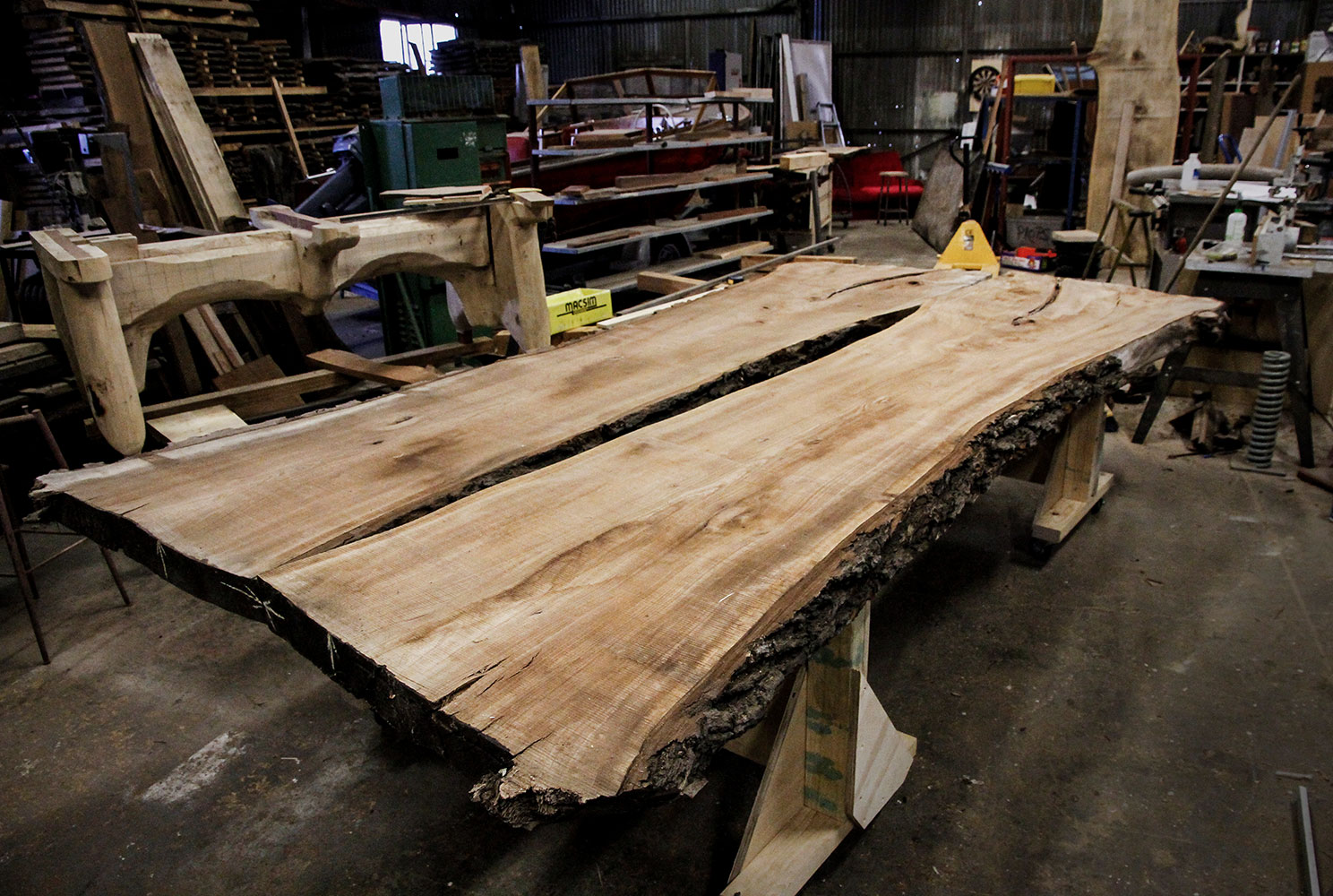Elm Slab Table - B.E Architecture-0
