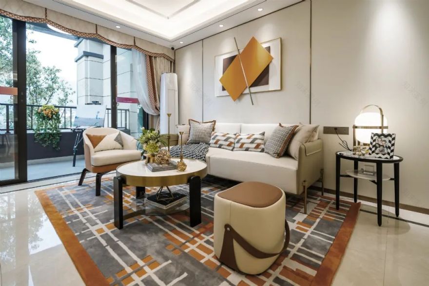 爱马仕轻奢++ 自然小清新,漓东新城样板房设计演绎优雅与清新-8