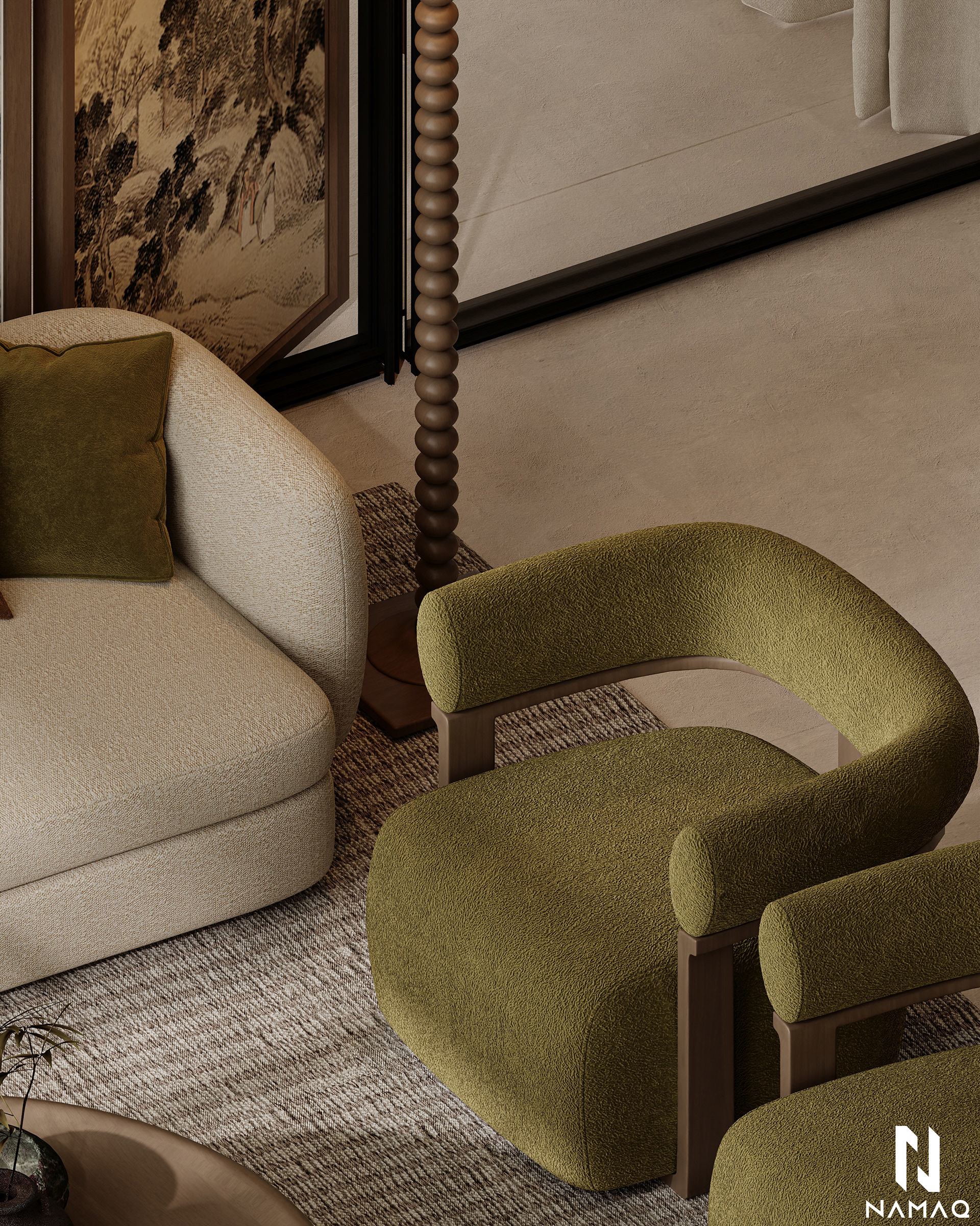 SOHO生活区接待处丨沙特阿拉伯利雅得丨Nourhan Essa（代表Namaq Architects）-7