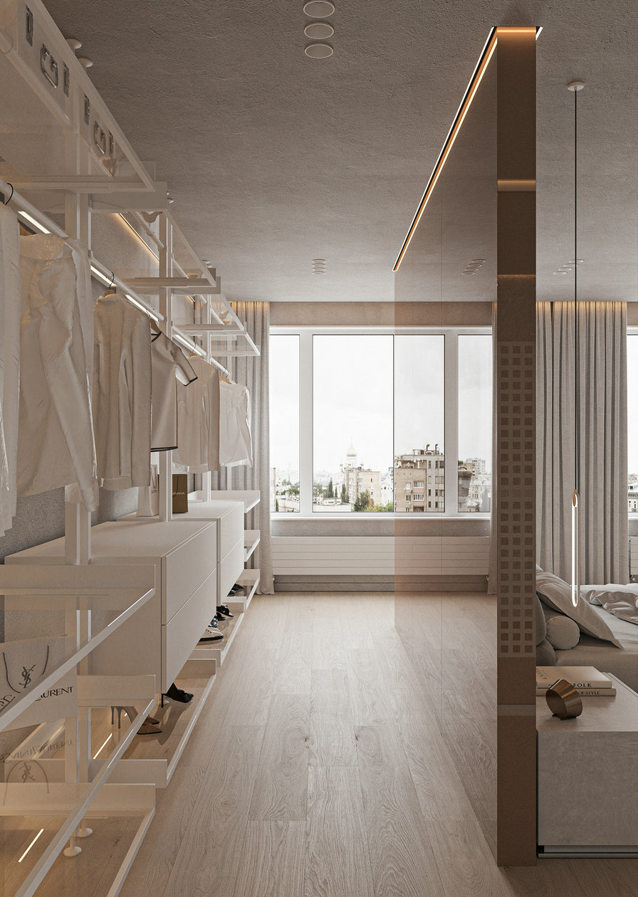 110㎡浅色系住宅设计-31