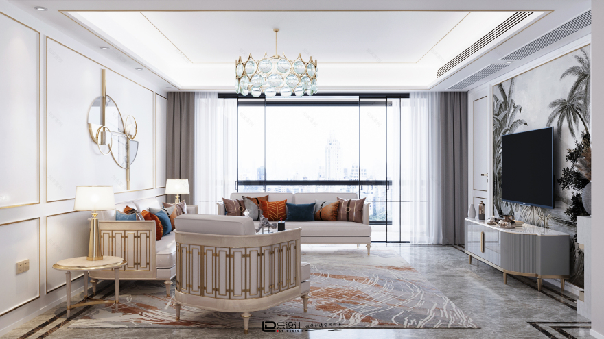 皓玉府美式极简居住空间设计丨中国杭州丨LD 设计-15