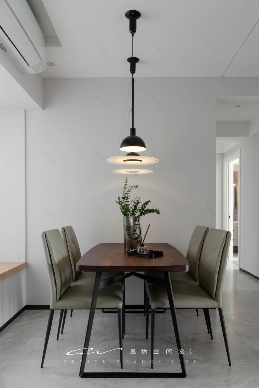 南山 110㎡简约之家,隐藏管线、吧台设计、一墙多用电视墙-28