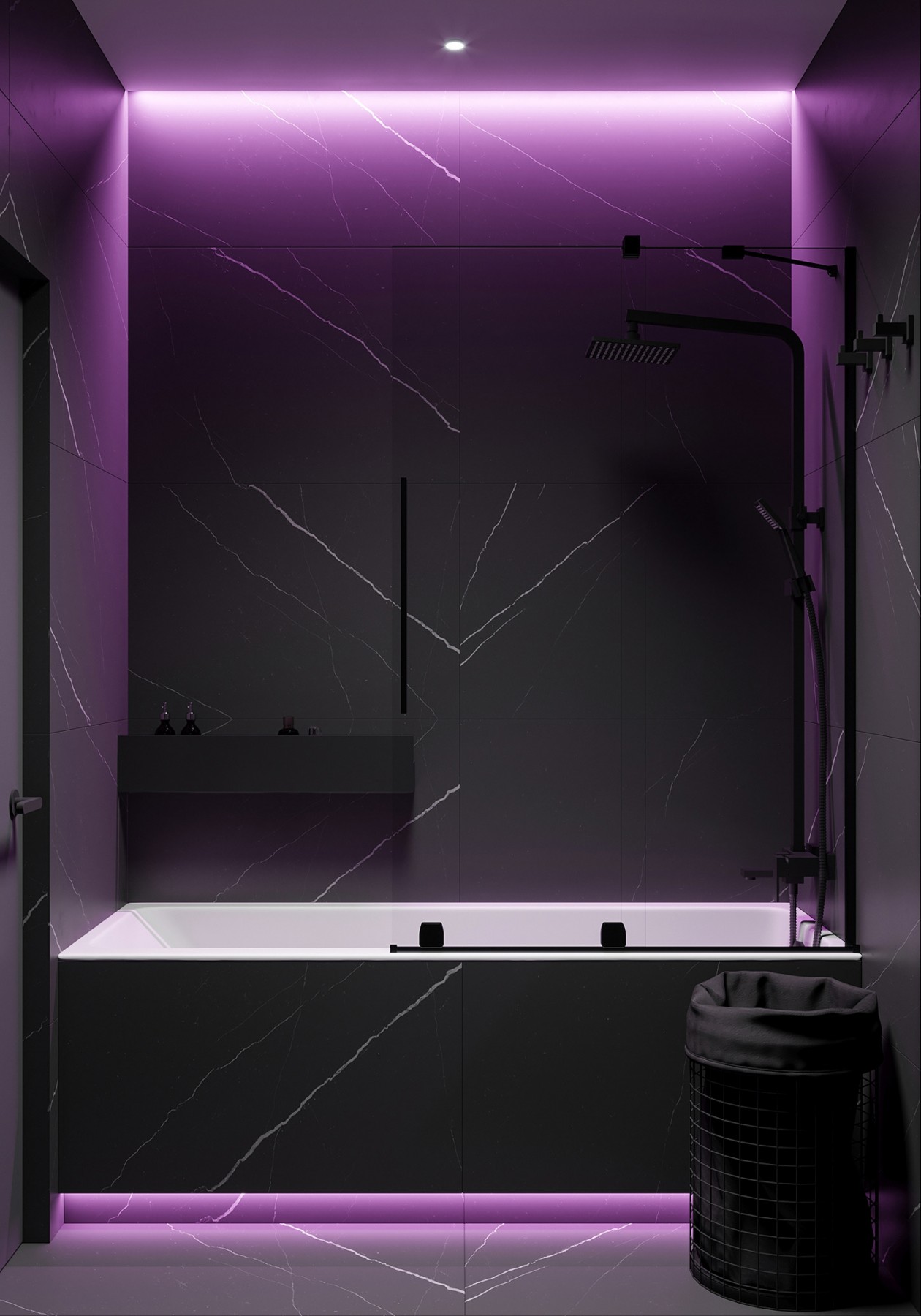 圣彼得堡高级黑色系公寓 质感超细腻-22