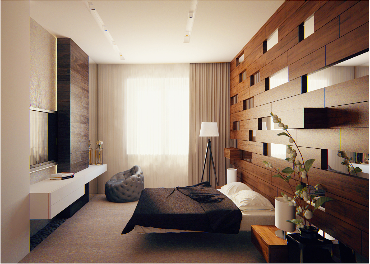 The interior of the apartment is 150 m  in residential complex Grand Park Alexandra Fedorova-2