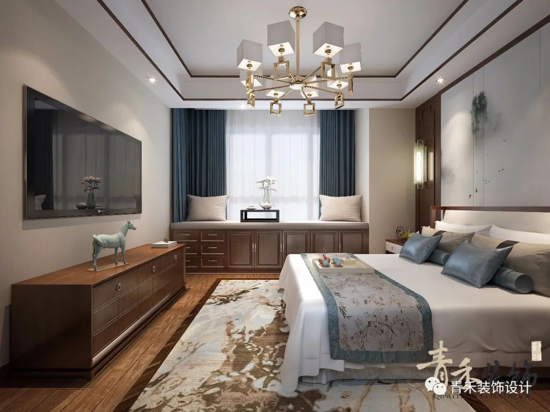 瑞庭御园新中式雅居,青禾装饰打造四室两厅禅意空间-28