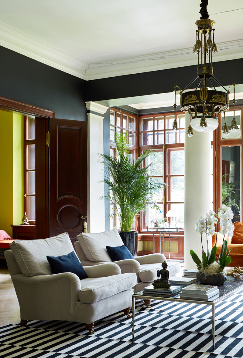 莫斯科设计师 Katerina Lashmanova 的豪华混搭之家-6