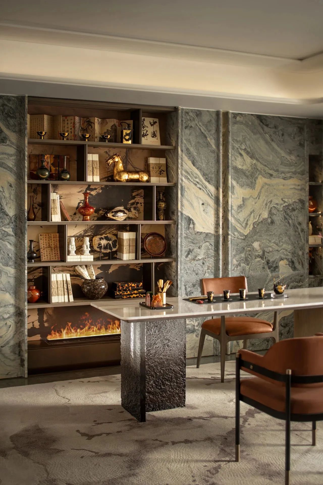 122·3㎡山湖雅奢样板间丨中国福州丨北京栋三尺设计有限公司-30