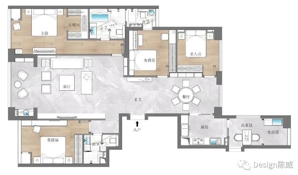 陈威设计『三江·匯』 | 轻奢新中式，优雅与质感的完美结合-12