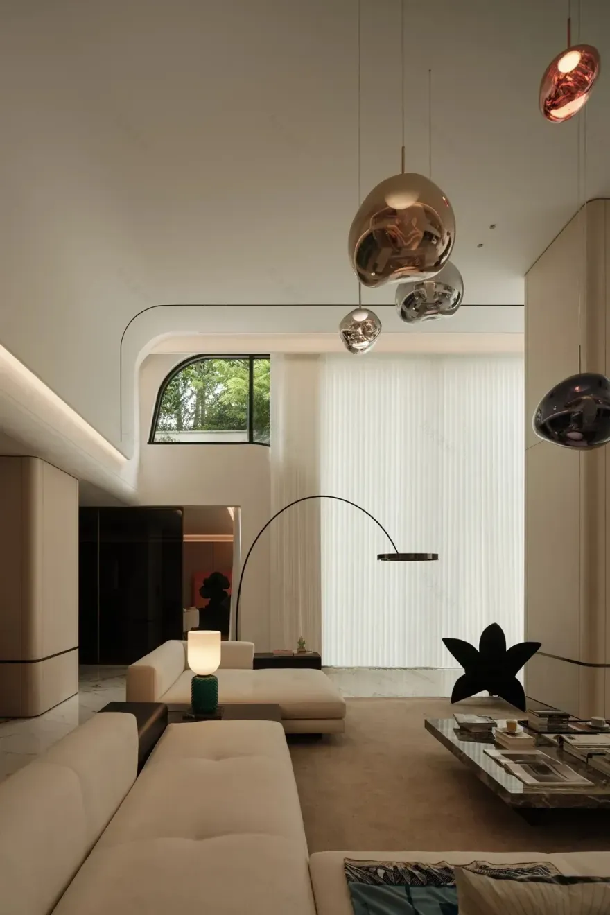 重庆1500㎡简约豪宅,都市人的天然氧吧!-15