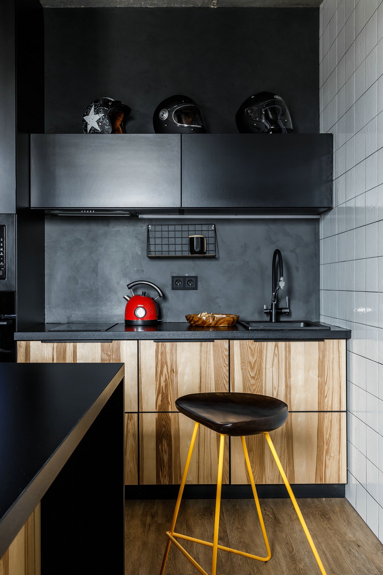 充满阳刚之气的单间公寓-5