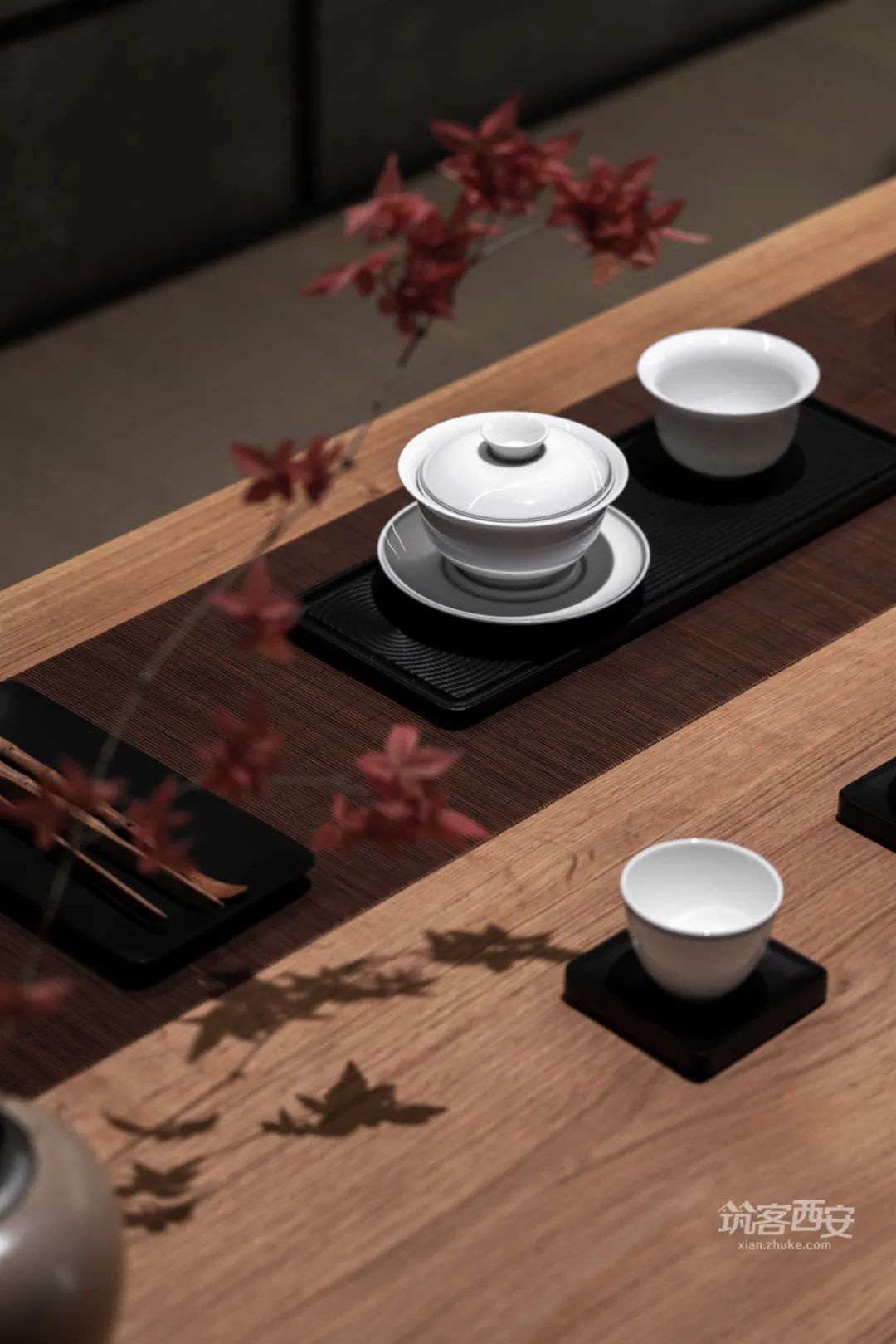 观想设计·蔡飞 | 西安茶空间 | 新旧融合,静谧清雅的茶文化体验-4