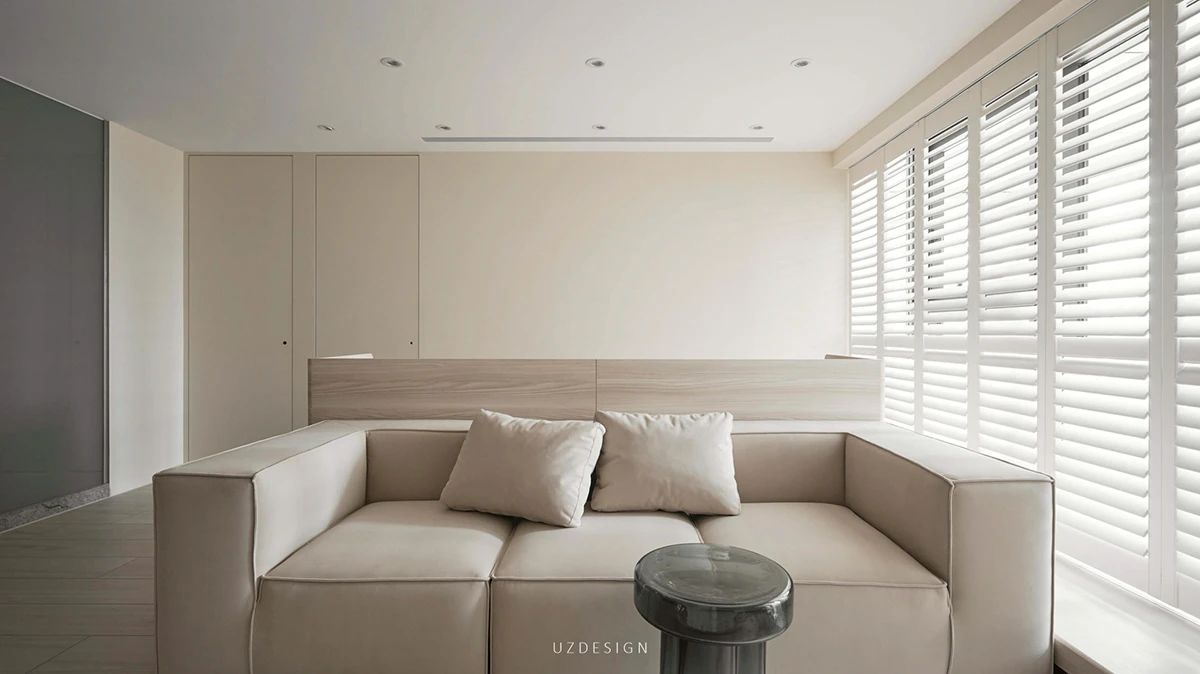 奶油风两室一厅住宅设计-18