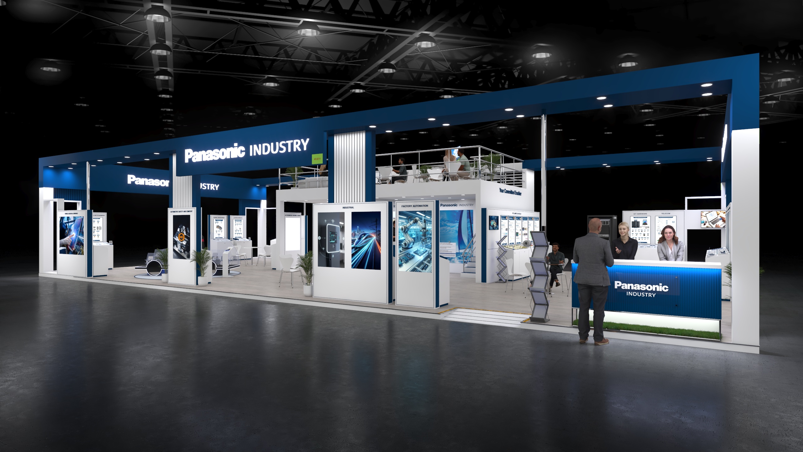 Panasonic Industries Electronica booth-2