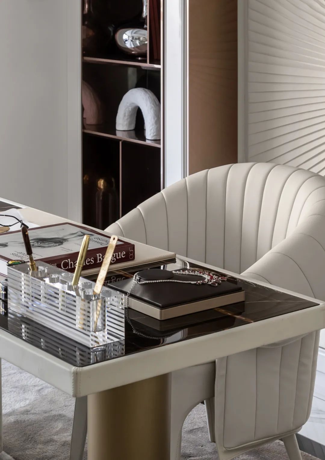 银川中海半岛华府·现代中式宝格丽风尚住宅丨中国银川丨广州灵西里渡软装饰设计有限公司-50