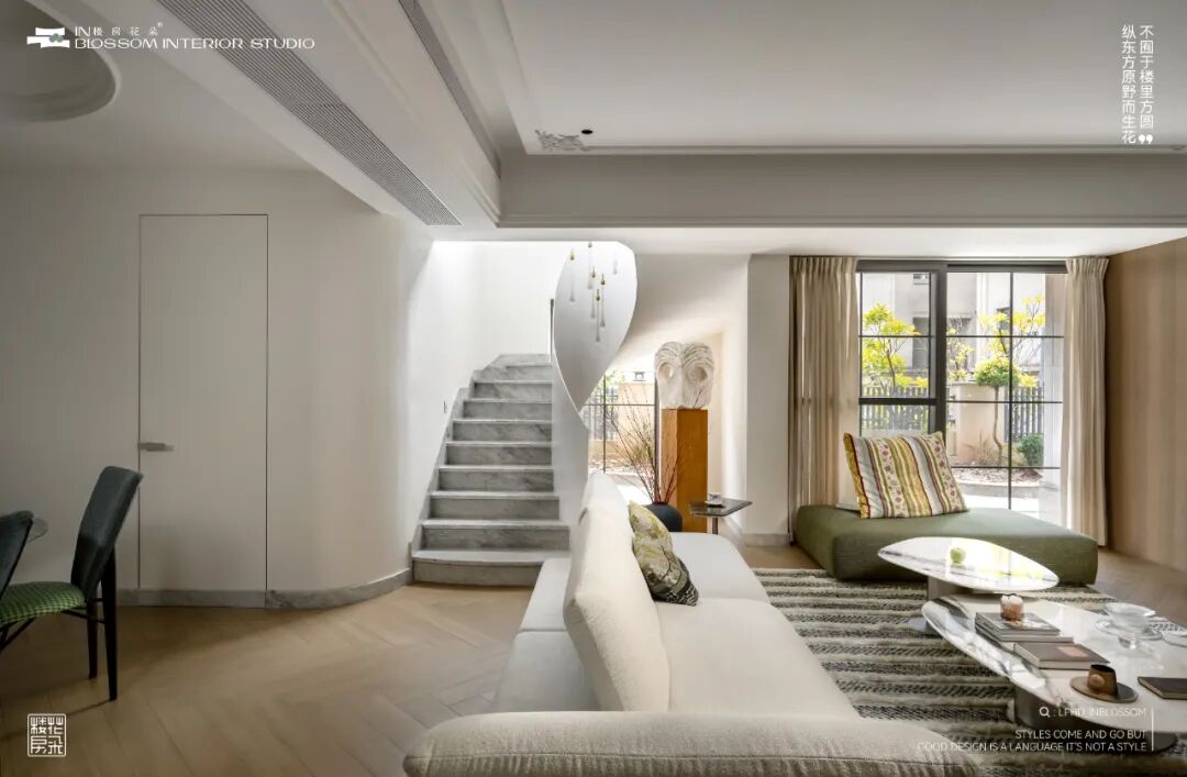 楼房花朵INBLOSSOM|私宅实景案例|龙湖麓宸200㎡现代法式下叠-37