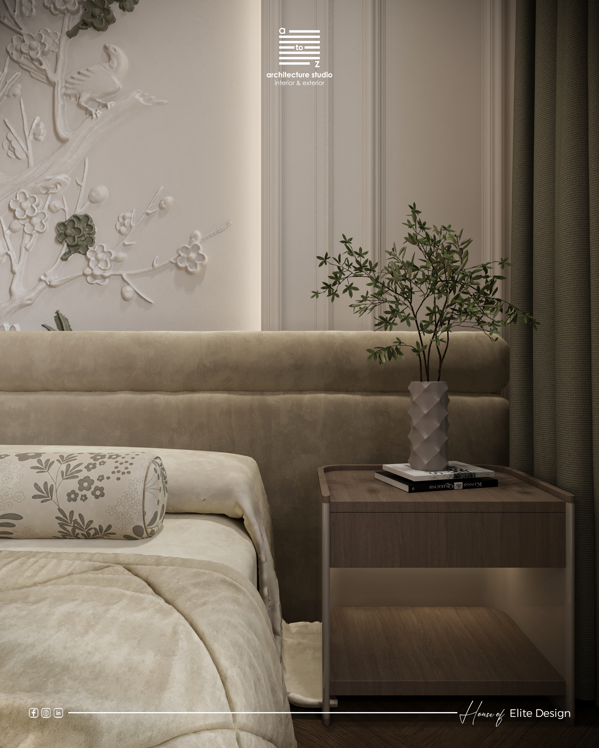 优雅女孩的卧室丨沙特阿拉伯利雅得丨A2Z Architects™-8