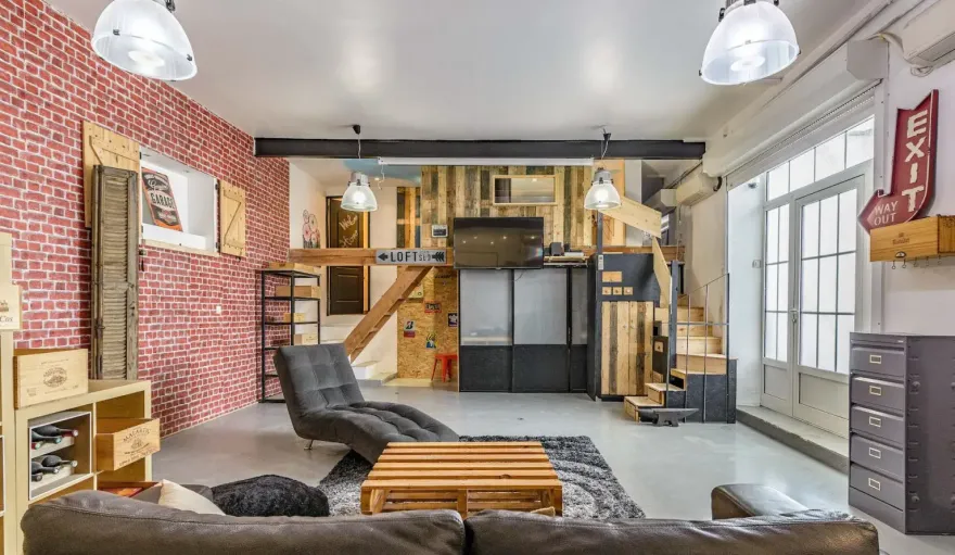 尼斯旧车库改造的纽约风格 loft-2