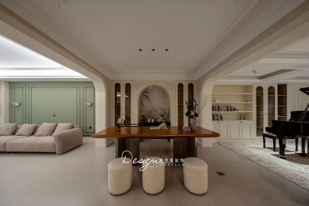 600㎡法式轻奢风云玺大宅设计丨紫苹果装饰-35