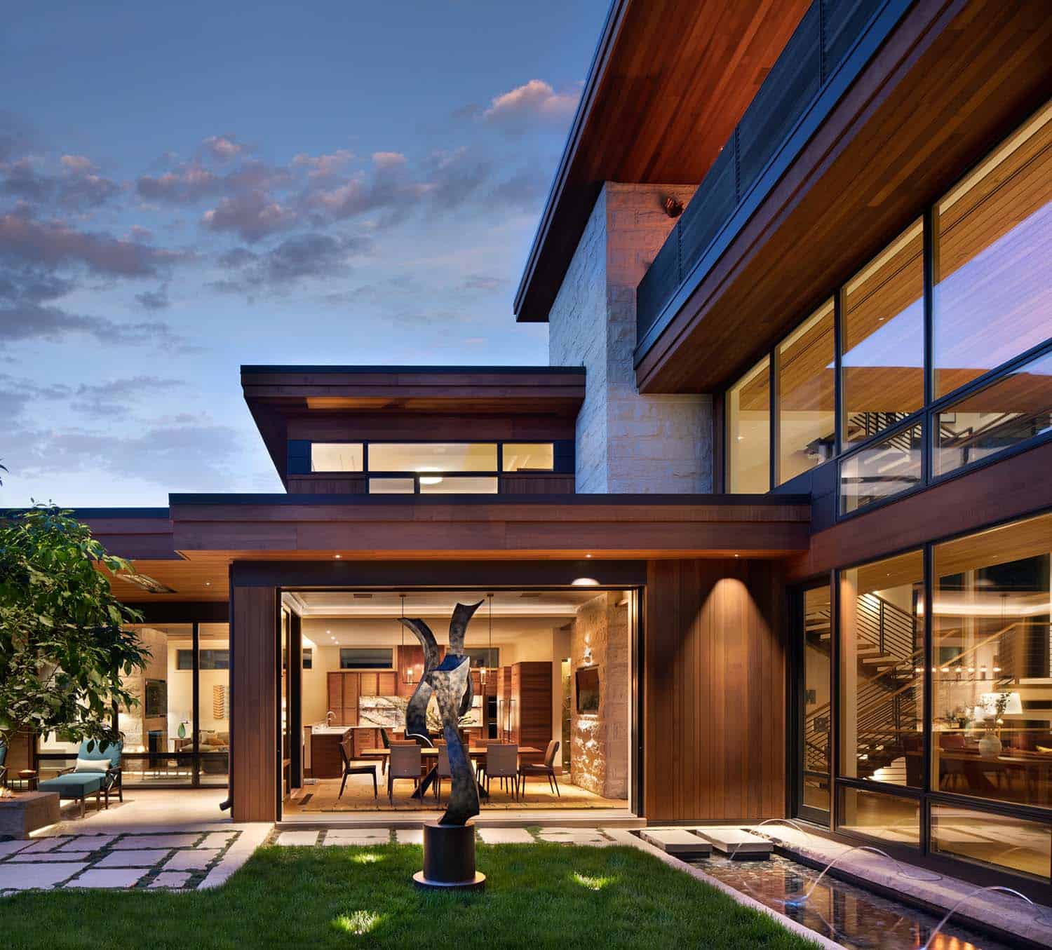 See inside this urban house built around an amazing courtyard in Denver-33