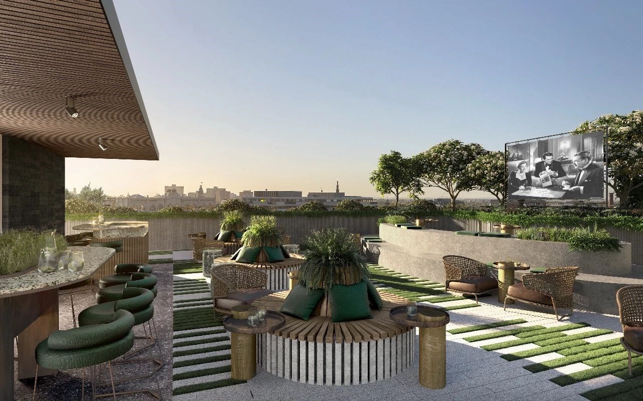 墨尔本 St Boulevard 项目,高科技定制窗户打造城市园林建筑-34