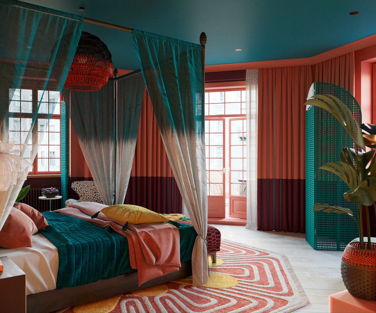 多彩混搭风公寓设计-8