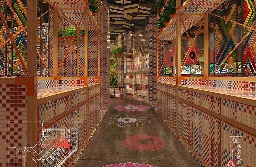 
花田煮潮牛火锅店设计案例 -2