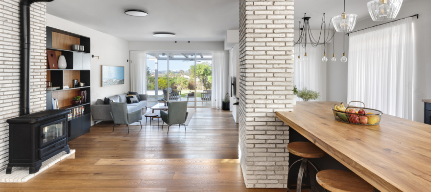 简约经典乡村温馨的完美住宅改造丨希拉·莫斯卡尔,哈达斯·罗特(希拉室内设计工作室)-0