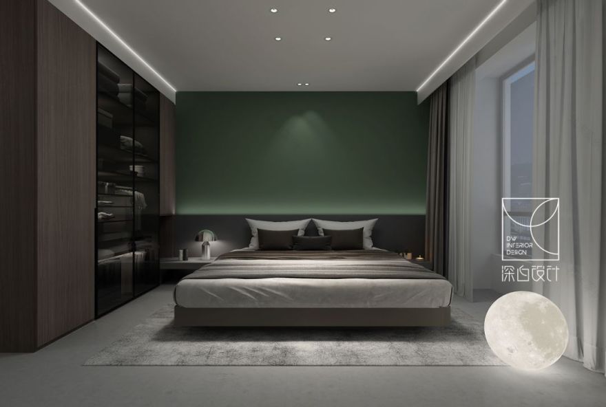 深白空间|| 五口之家静谧玉楼设计-48