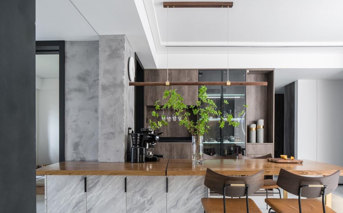 上海谷辰设计 · 平层空间的一抹春意江南-12