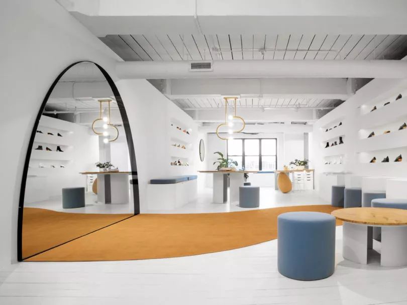 纽约 Gray Matters 鞋履品牌复合空间设计-2