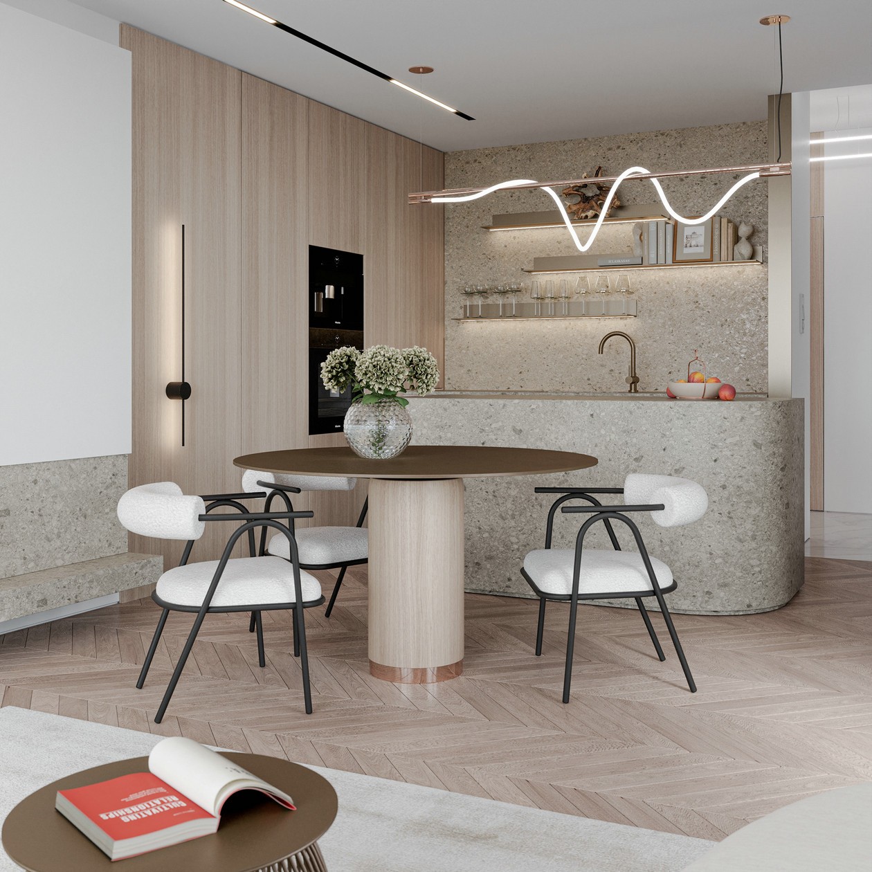 圆润流畅的线条构建出舒适的住宅空间-6