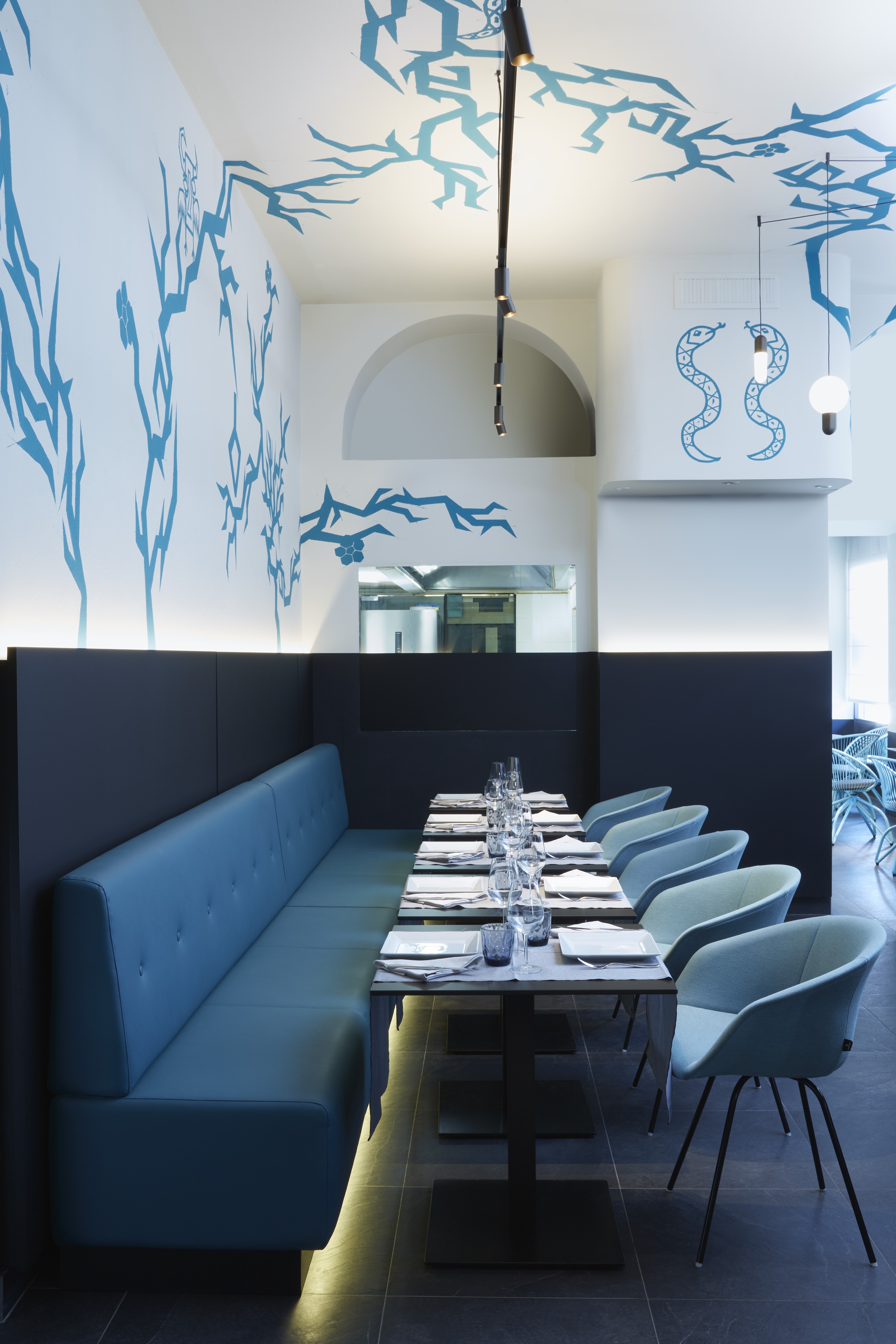 Dinky Ristorante, Milan | Architekturbeleuchtungsprojekte | Modular L.I. | Modular Lighting Instruments: Architektonische Beleuchtung-2