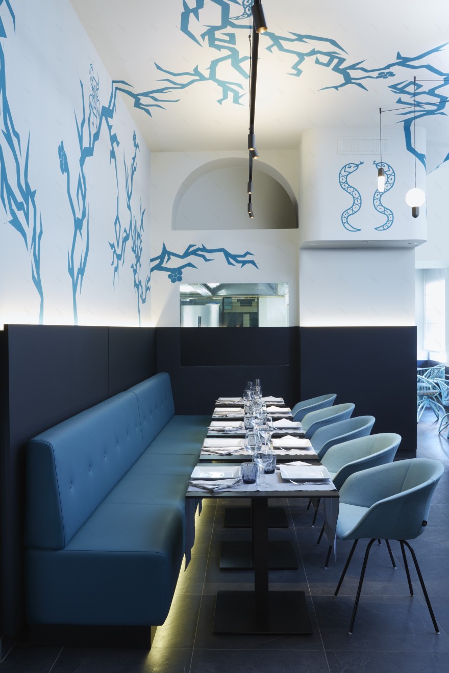 Dinky Ristorante, Milan | Architekturbeleuchtungsprojekte | Modular L.I. | Modular Lighting Instruments: Architektonische Beleuchtung-2