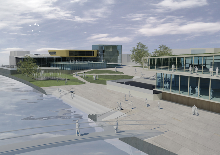 特威克纳姆河畔景观丨Boyarsky Murphy Architects-7