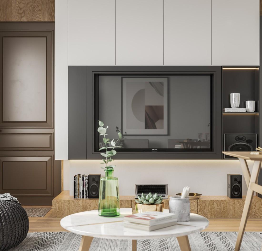 北京海淀 67 平米旧房简约风改造,自然舒适的生活空间-8