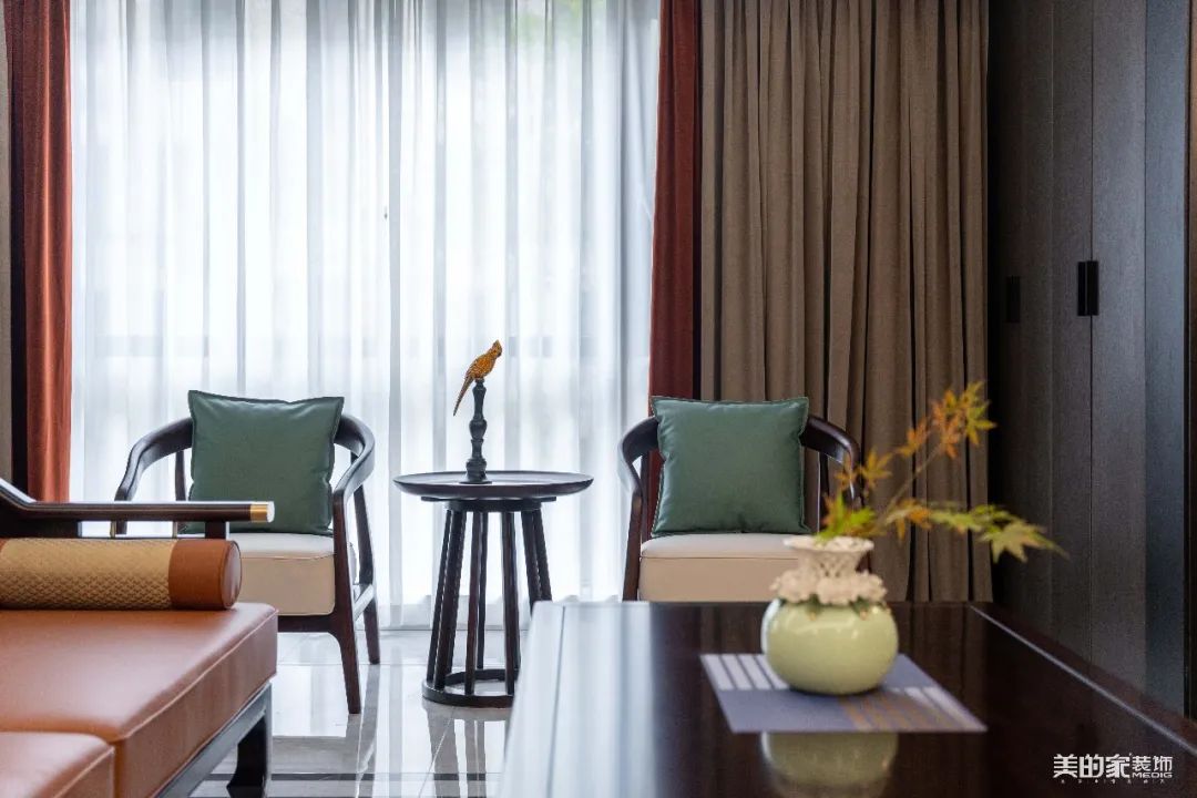 俊豪城西区新中式风格装修丨美的家装饰工程中心-2