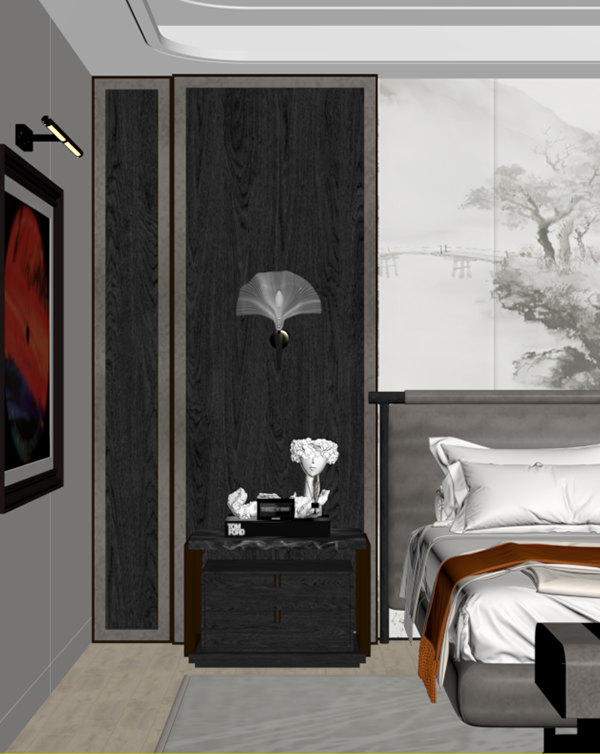 3dsmax Premium Bedroom Model-21