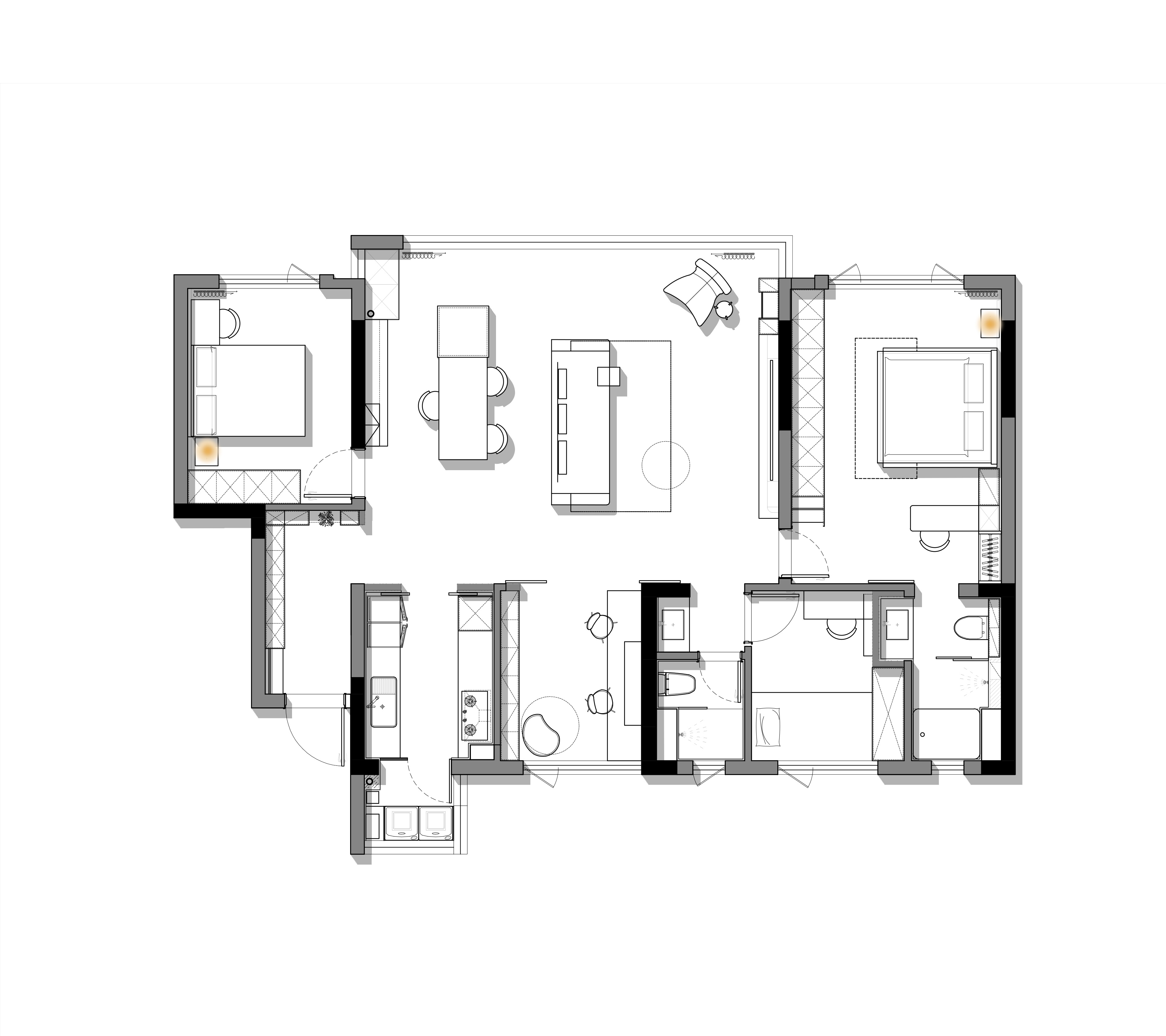 《栖暖 》成都136㎡现代风格 · 实景丨中国成都丨宏福樘设计-41