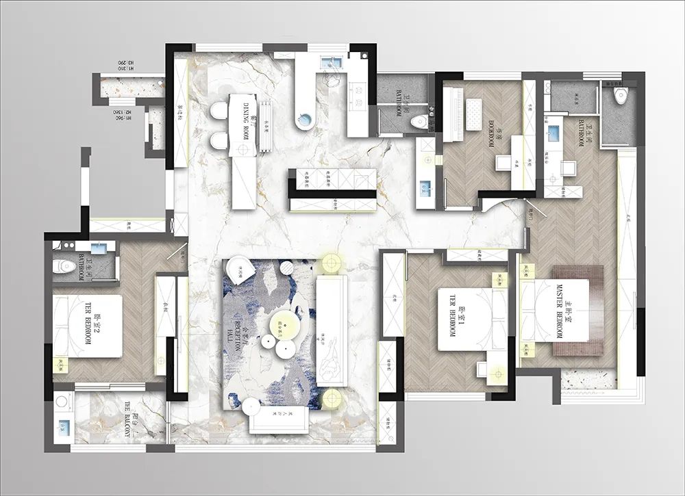 嘉禾金茂府现代简约风设计丨博艺装饰-14