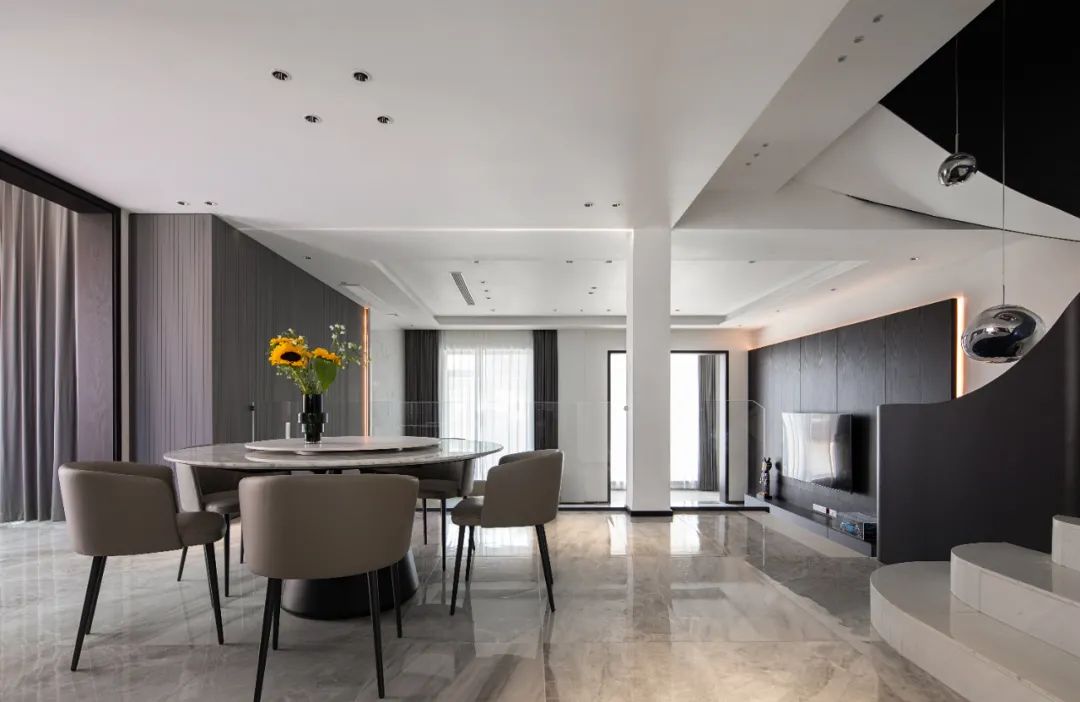 珠宝设计师的300㎡复式别墅，意式简约，美到极致！-28