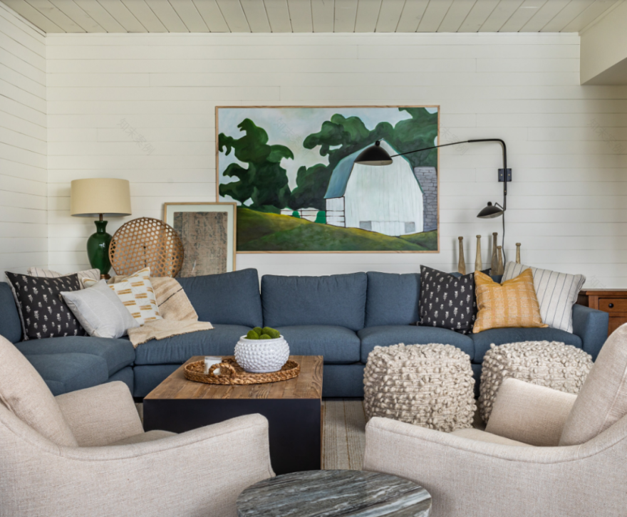 佐治亚州蓝岭湖畔老木屋改造项目丨美国佐治亚丨梅里韦瑟设计集团Kathryn McAdams-31